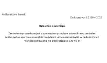 Ogłoszenie o przetargu